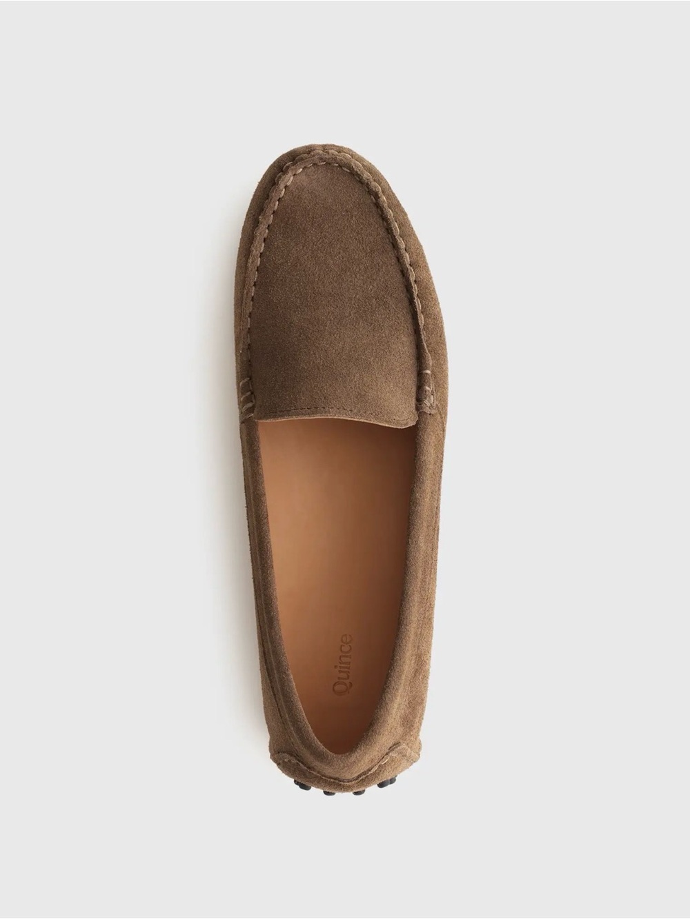 Quince 100% Suede Driver Loafers in Deep Brown 642 - Picture 5 of 8